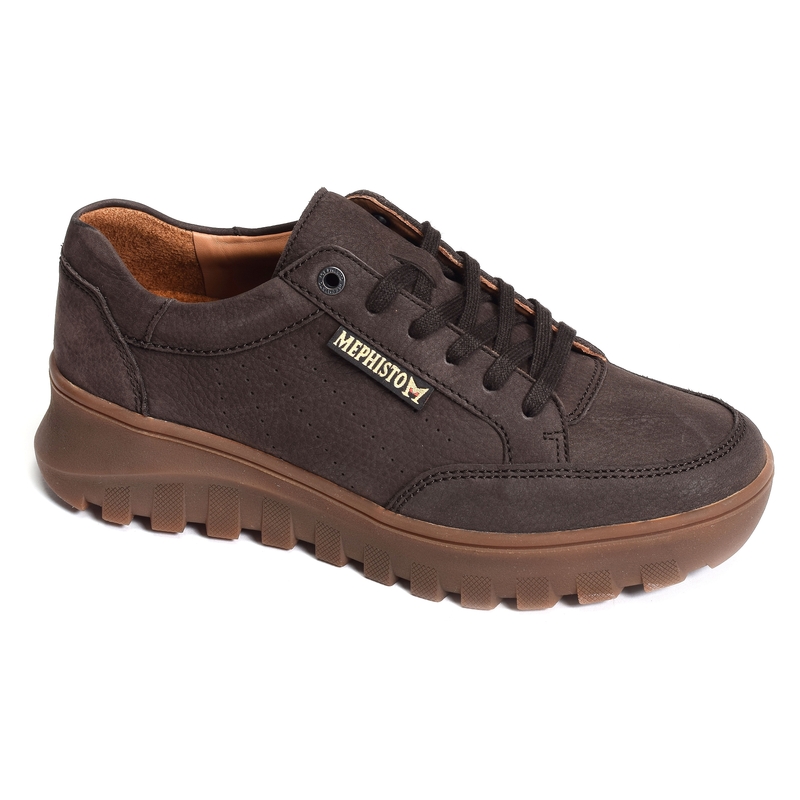 Sneaker Mephisto Flynn marron à lacets